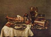 HEDA, Willem Claesz. Stilleben mit Schinken oil